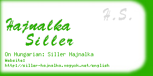 hajnalka siller business card